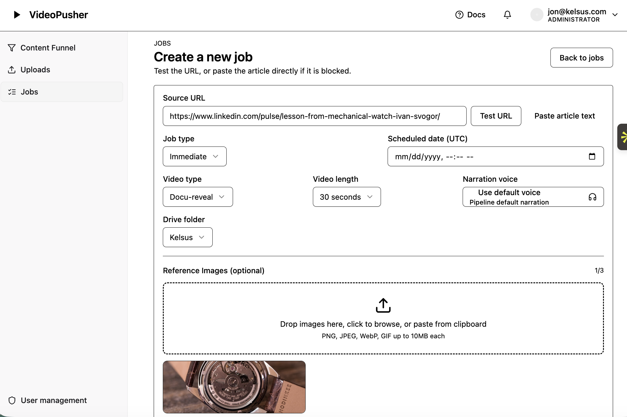 Paste the URL, Hit Go